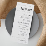 Menú El aspecto de un periódico de estilo vintage deja<br><div class="desc">Este elegante menú nupcial con texto personalizado y sutiles tonalidades grises,  le harían una maravillosa adición a su fiesta. Cambie fácilmente el texto haciendo clic en la opción "personalizar esta plantilla".</div>