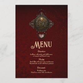 Menú El emblema del amor.