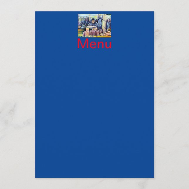 Menú Él Escuchó, Lo Que Vi (Anverso)