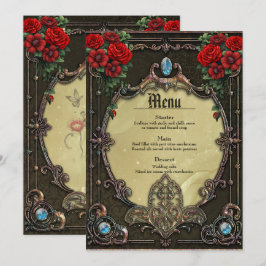 Menú El marco ostenta un diseño opulento