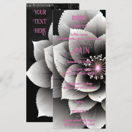 Menú Elegancia sin tiempo: Boda negro y plateado de flo