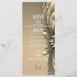 Menú Elegant Gold Wedding Invitations 