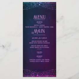 Menú Elegant Mauve and Gold Wedding Invitations