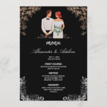 Elegant Wedding with Dark Floral 