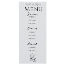menú elegante