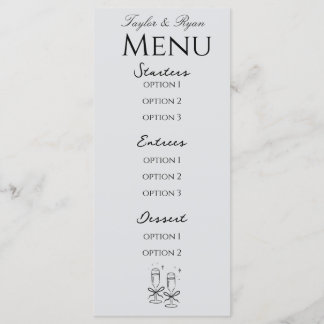 menú elegante