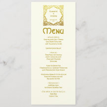 Elegante Boda celta Ivory Faux Gold Celtic Knot