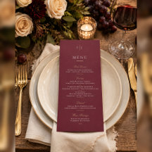 Elegante boda de bodega en burgundy y dorado