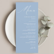 Elegante Boda de Caligrafía Polvoriento Azul