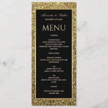 Elegante Boda de oro negro y Purpurina