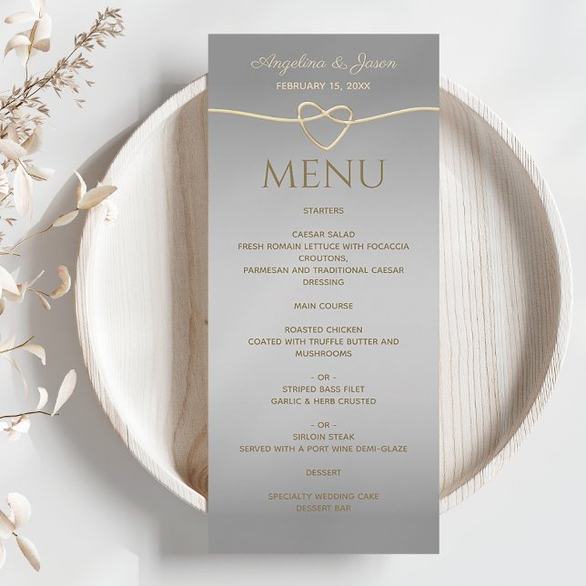 Menú Elegante Boda de Plata (Subido por el creador)