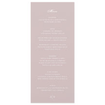 Elegante Boda Monograma Rosa Almizcle Blanco
