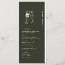 Elegante Boda verde de madera de oliva