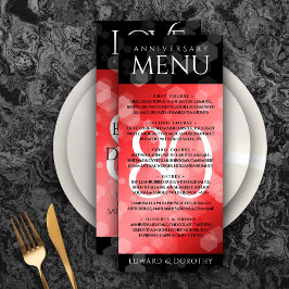 Menú Elegante celebración del 80° Aniversario del Boda 