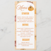 Menú Elegante de Calabaza de Otoño – Día de Acción
