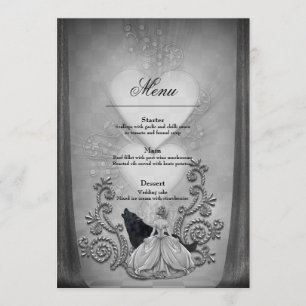 Menú Elegante diseño oscuro