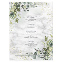 Elegante Dusty Azul Eucalipto Mármol verde