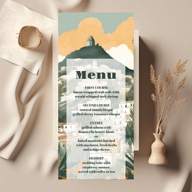 Menú Elegante Italia Capri Boda de Destino (Subido por el creador)