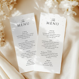 Menú Elegante Pearls Bridal Shower
