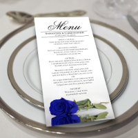 Elegante Rosa azul real con Boda de reflexión