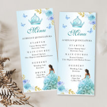 Elegante Rubor Purple Floral Quinceañera Cumpleaño