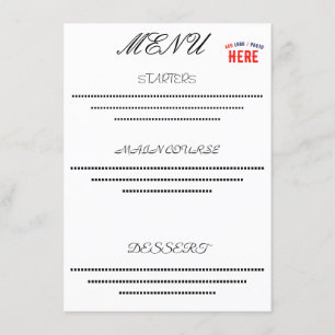 MENÚ ELEGANTES PERSONALIZABLES BLANCOS MODERNOS VERIFIC