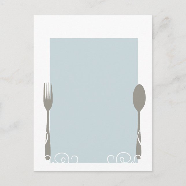 menú en blanco (Anverso)
