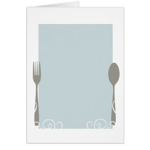 menú en blanco