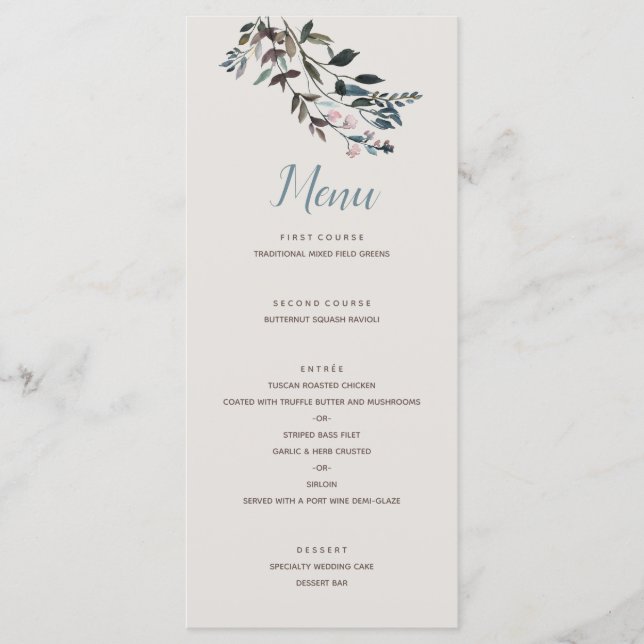 Menú Escudo de jardín | Eggshell | Guión Boda (Anverso)