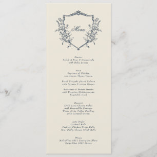Menú Escudo de la Armada de Crema - Boda elegante clási