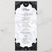 Esferas opulentas de mármol blanco y negro