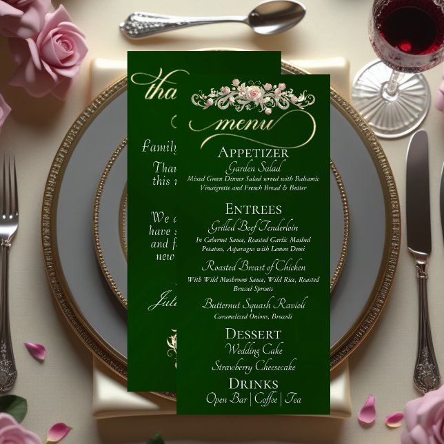 Menú Esmeralda - Rosas, Corazón y Gracias (Subido por el creador)