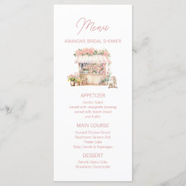 Menú Está recién salida de la ducha de novias floridas 