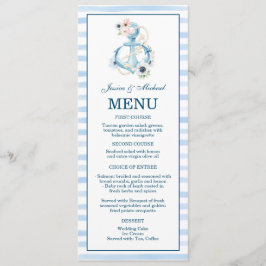 Menú Estancas azules de angulo floral acuático
