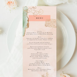 Menú Eucalyptus Moderno Resumen Verde Esmeralda