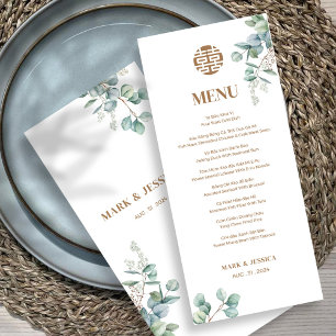 Menú Eucalyptus Song Hy Bilingüe Vietnamita