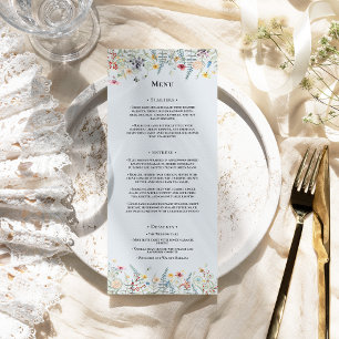 Menú Fácil Boda azul turbio Fern