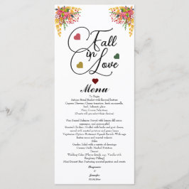 Menú Fall in Love Script Wedding