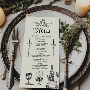 Menú Fantasía Medieval Boda