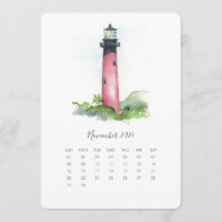 Faro del calendario de Noviembre solo