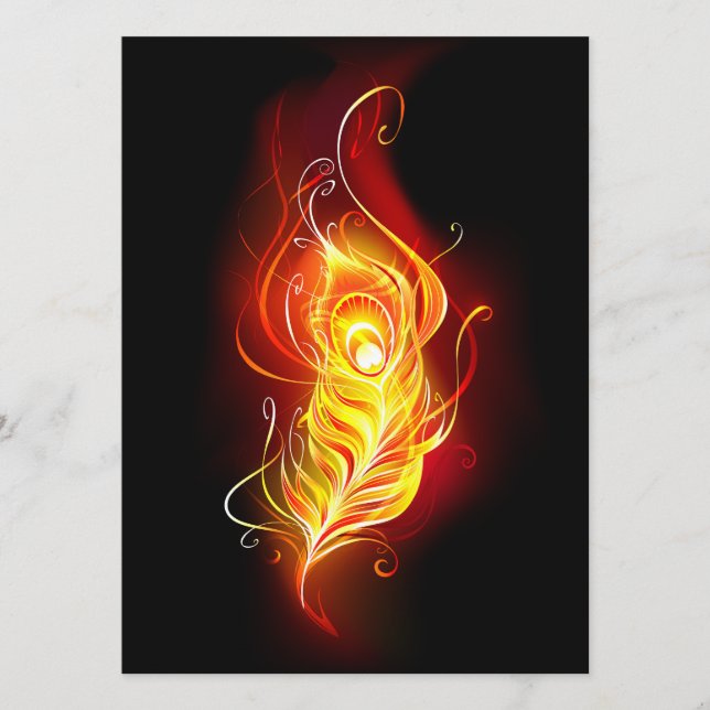 Menú Feather Peacock (Anverso)