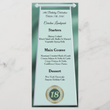 Feliz 18º Relieve metalizado de Purpurina Verde