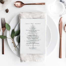 Menú Festividad de Navidades de marca de agua de invier