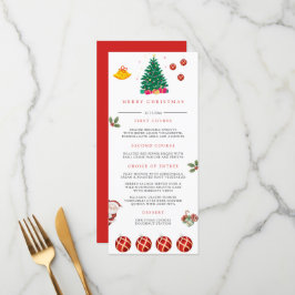 Menú Festividades de navidades