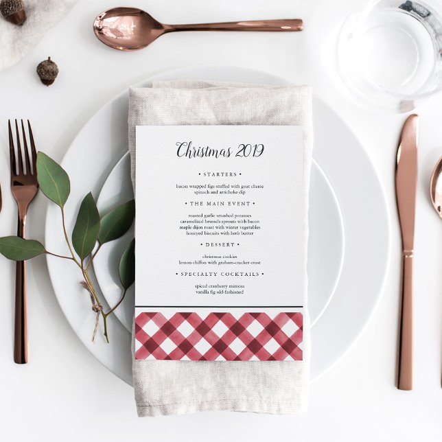Menú Festividades rusas de Navidades rojos y blancos (Subido por el creador)