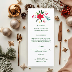 Menú Fiesta de Cena Navideña Personalizada de Nochebuen