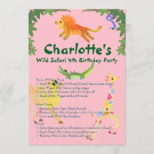 Fiesta de cumpleaños de Wild Safari