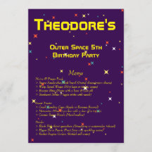 Fiesta de cumpleaños del espacio ultraterrestre