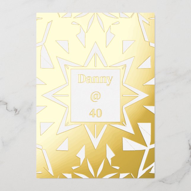 Menú Fiesta de la cena de cumpleaños real (Anverso)