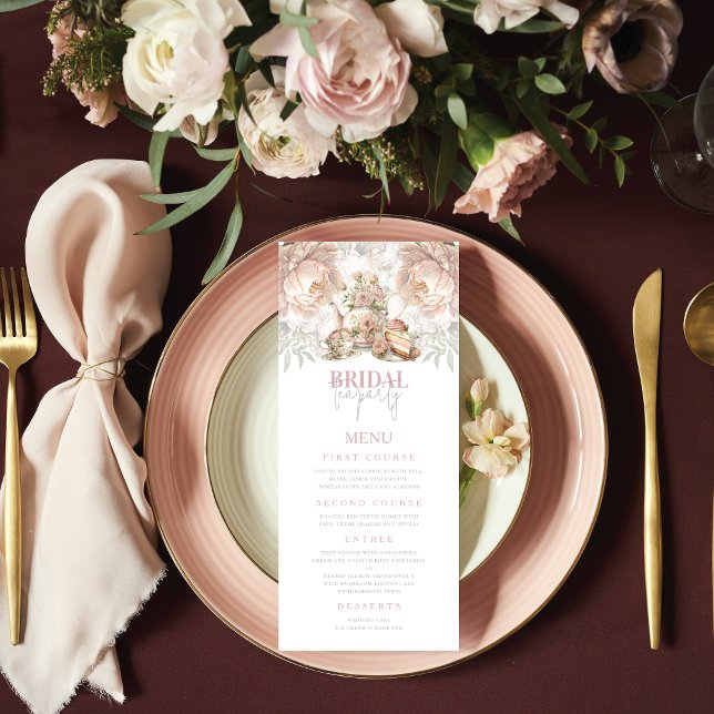 Menú Fiesta de té nupcial Elegel Pastel (Subido por el creador)